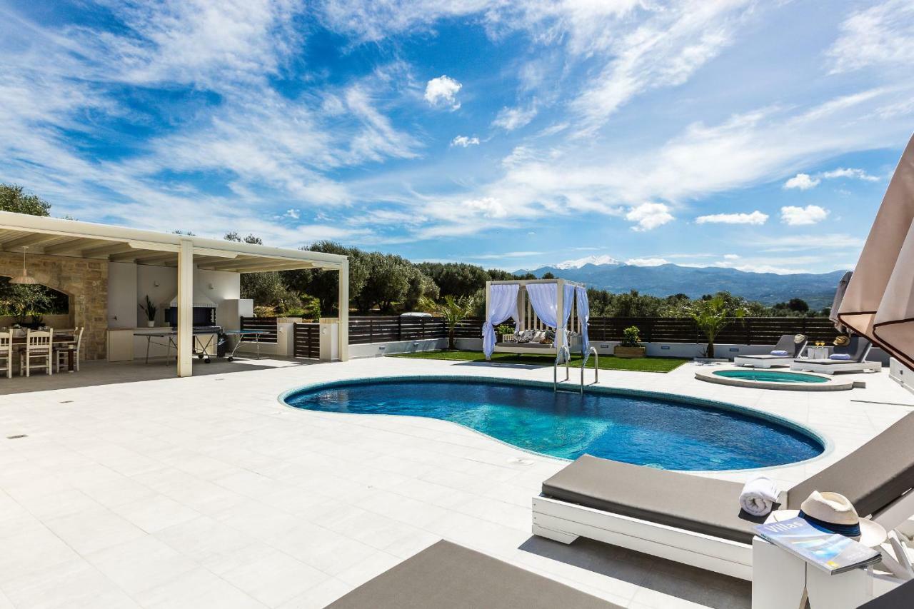 Caramel Villa, With 40M2 Pool & Spa Whirlpool, By Thinkvilla Panormos  Екстер'єр фото