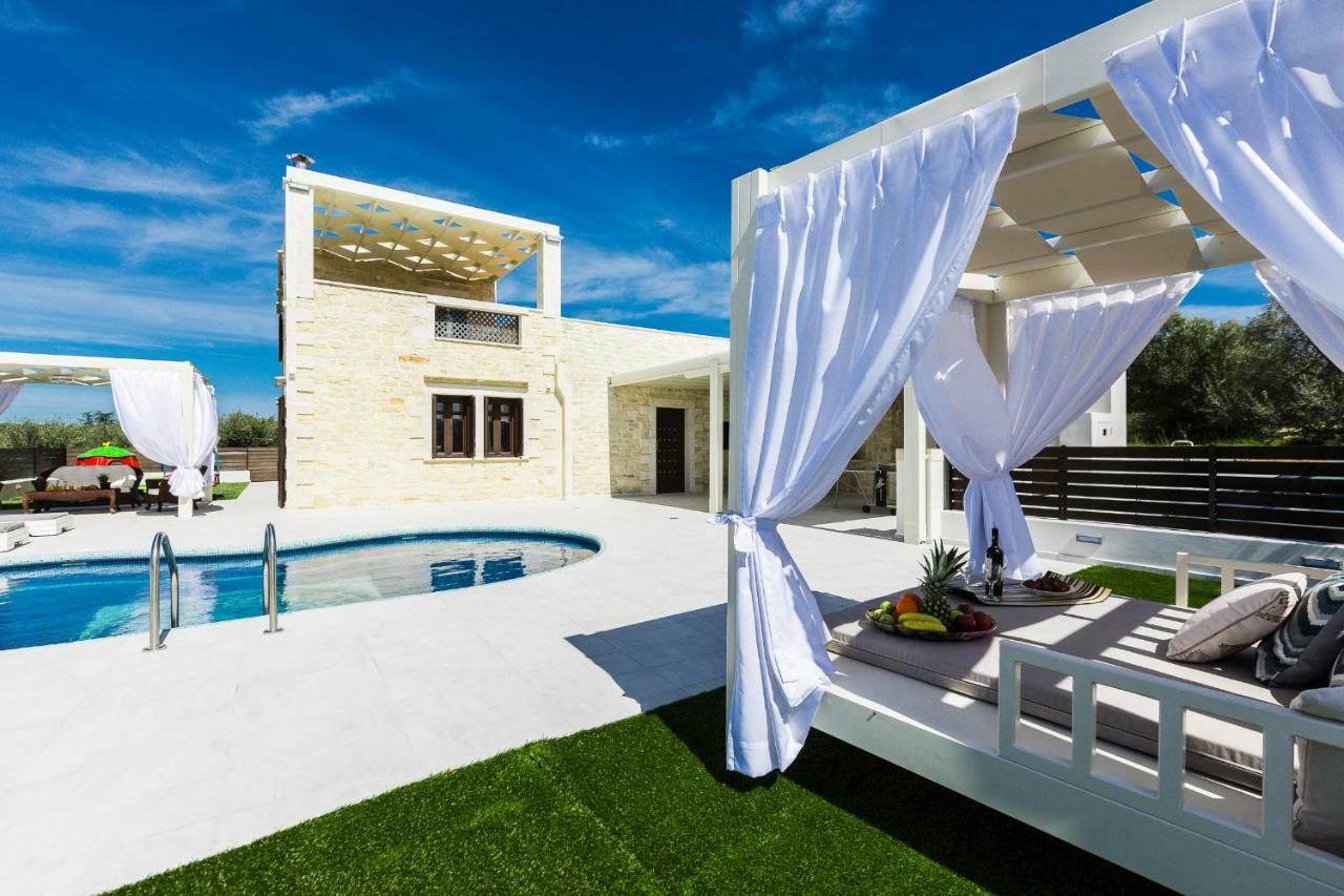 Caramel Villa, With 40M2 Pool & Spa Whirlpool, By Thinkvilla Panormos  Екстер'єр фото