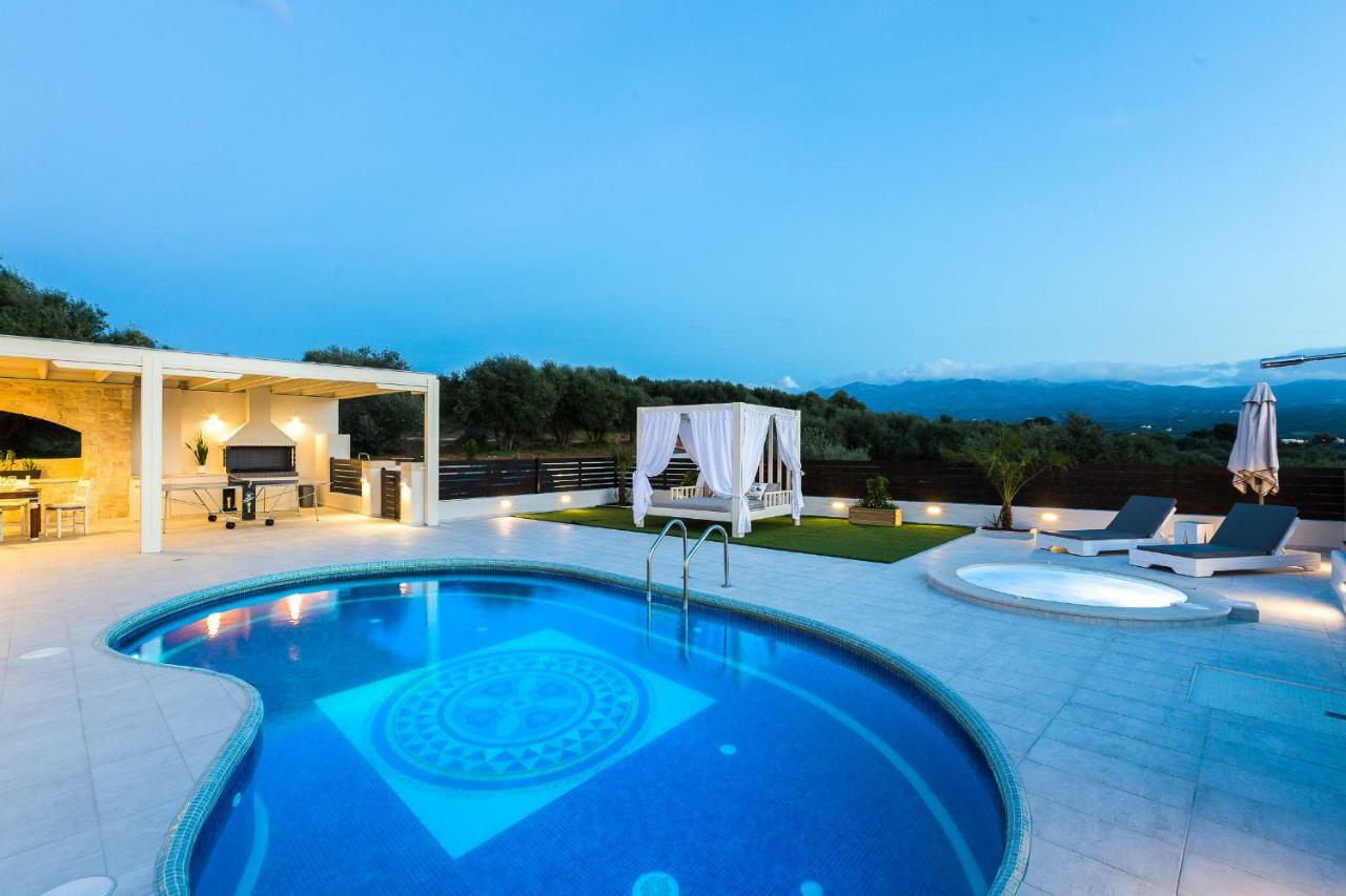 Caramel Villa, With 40M2 Pool & Spa Whirlpool, By Thinkvilla Panormos  Екстер'єр фото