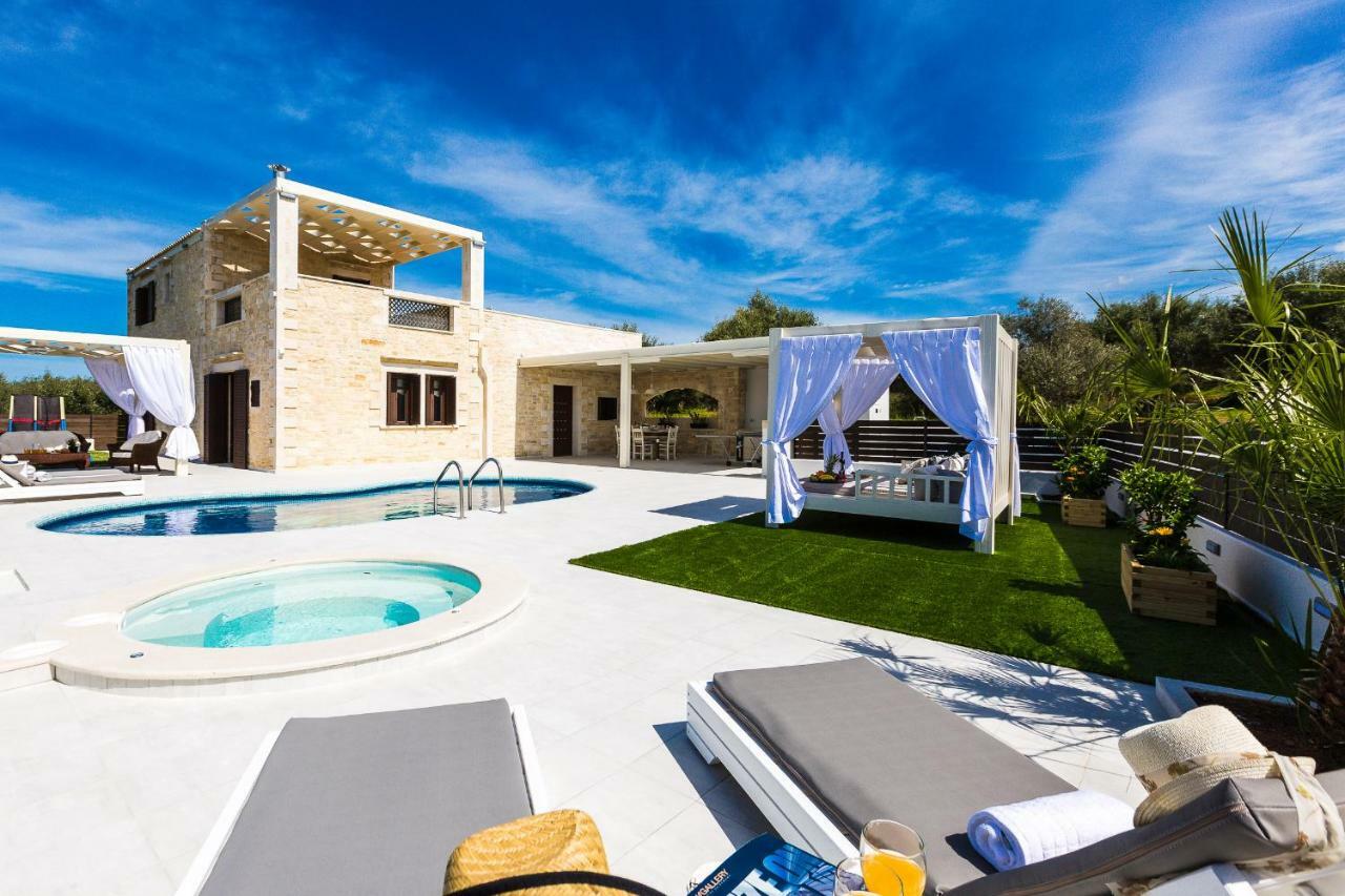 Caramel Villa, With 40M2 Pool & Spa Whirlpool, By Thinkvilla Panormos  Екстер'єр фото